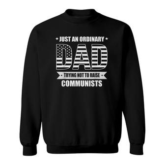 Just An Ordinary Dad Trying Not To Raise Communists Sweatshirt | Mazezy