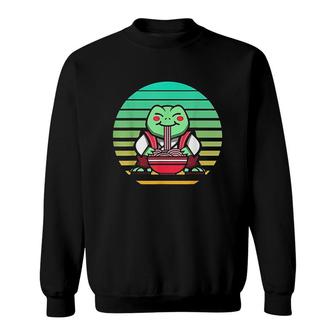 Kawaii Cute Anime Frog Otaku Japanese Ramen Noodles Sweatshirt - Thegiftio