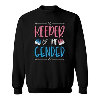 Keeper Of The Gender Announcement Baby Shoes Sweatshirt | Mazezy