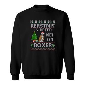 Kerstmis Is Beter Met Een Boxer Sweatshirt | Mazezy