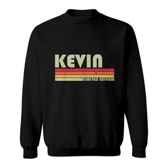 Kevin Name Personalized Retro Vintage 80s 90s Birthday Sweatshirt - Seseable