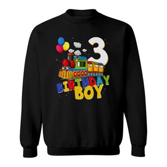 Kids 3Rd Birthday Train Boys Girls 3 Years Old I'm Three Gift Sweatshirt | Mazezy CA