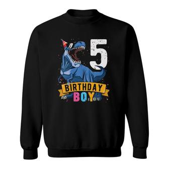 Kids 5Th Birthday Birthday Boyrex Kids 5 Years Old Boys Sweatshirt | Mazezy CA