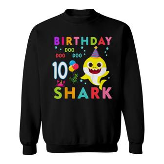 Kids Baby Cute Shark 8Th Birthday Boy Girl 8 Year Old Sweatshirt | Mazezy DE