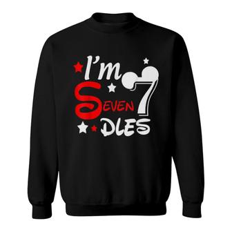 Kids I'm Sevendles, 7Th Birthday Party, 7Th Birthday Sweatshirt | Mazezy