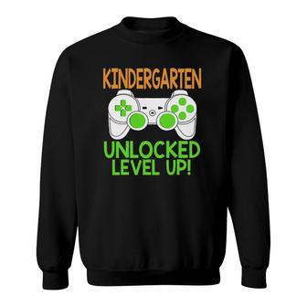 Kindergarten Unlocked Level Up Back To School Sweatshirt | Mazezy