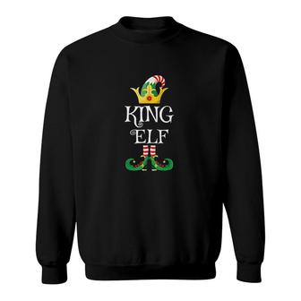 King Elf Xmas Funny Family Matching Christmas Sweatshirt - Thegiftio UK
