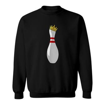 King Pin Funny Bowling King Pin Sweatshirt | Mazezy