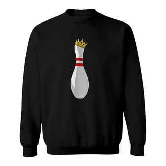 King Pin Funny Bowling King Pin Sweatshirt | Mazezy