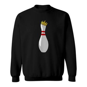 King Pin Funny Bowling King Pin Sweatshirt | Mazezy