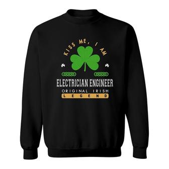 Kiss Me I Am An Electrician Engineer Sweatshirt | Mazezy