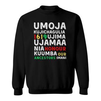 Kwanzaa Seven Principles Afro-American Kwanza Symbols Sweatshirt | Mazezy AU