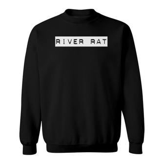 Label Text River Rat Sweatshirt | Mazezy
