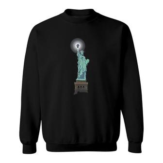 Lady Liberty Knows Sweatshirt | Mazezy