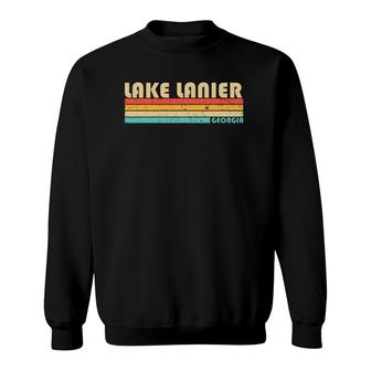 Lake Lanier Georgia Funny Fishing Camping Summer Sweatshirt | Mazezy DE