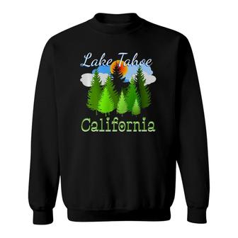 Lake Tahoe California Forest Sweatshirt | Mazezy