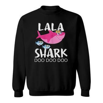 Lala Shark , Funny Mother's Day Gift Sweatshirt | Mazezy CA