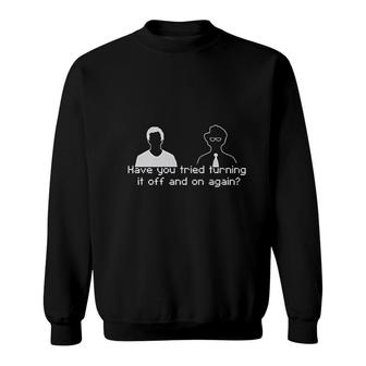 Laundry Turning It Off And On Again Sweatshirt | Mazezy
