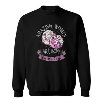 Leo Virgo Cusp Amazing Born On The Cusp Sweatshirt | Mazezy
