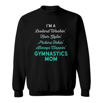 Leotard Washin Gymnastics Mom Sweatshirt | Mazezy