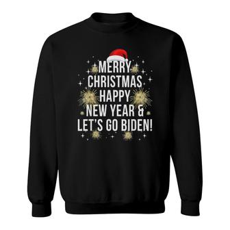 Let’S Go Brandon Christmas Pj Chant Meme Xmas New Year Tee Sweatshirt | Mazezy