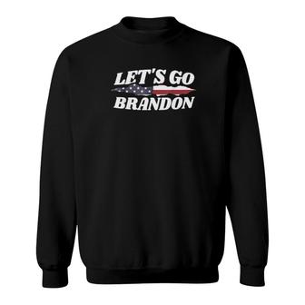 Lets Go Brandon Fjb Impeach 46 Us Flag Sweatshirt | Mazezy