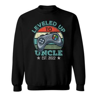 Leveled Up To Uncle 2022 Video Gamer Soon To Be Uncle 2022 Sweatshirt - Seseable