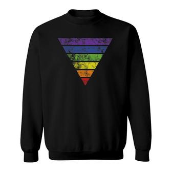 Lgbt Gay Pride Rainbow Flag Vintage Graphic Tee Gift Sweatshirt | Mazezy