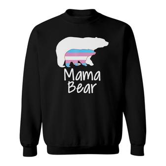 Lgbt Mom Mama Bear Mothers Transgender Pride Rainbow Sweatshirt | Mazezy