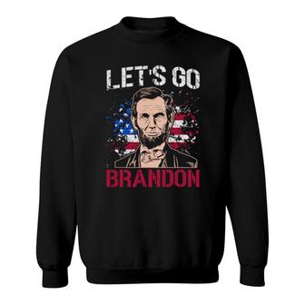 Lincoln Let's Go Brandon Sweatshirt | Mazezy