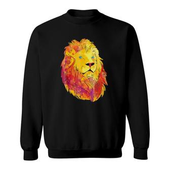 Lion Men, Vintage Lion Sweatshirt | Mazezy