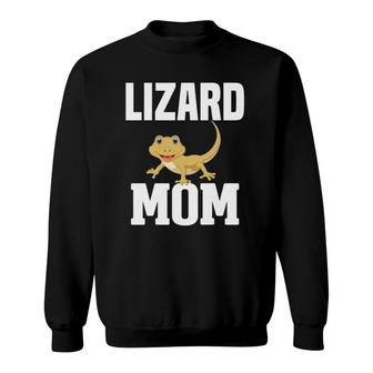 Lizard Mom Funny Lizard Lover Owner Mom Women Mother Gift Sweatshirt | Mazezy