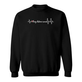 Long Distance Runner Heartbeat Pulse Sweatshirt | Mazezy