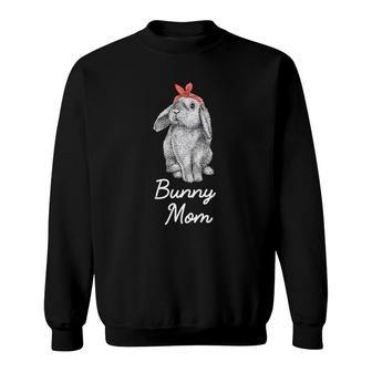 Lop Eared Bunny Mom Rabbit Drawing Sweatshirt | Mazezy
