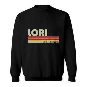 Lori Gift Name Personalized Retro Vintage 80S 90S Birthday Sweatshirt - Seseable