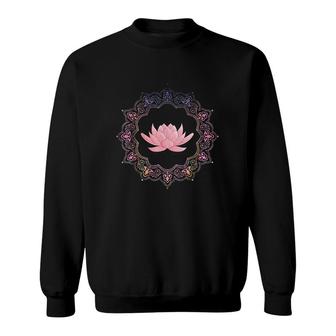 Lotus Mandala Circle Sweatshirt | Mazezy AU