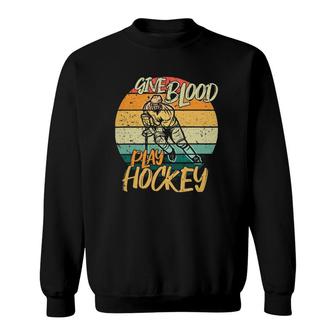 Love For Hockey Fire In My Heart Sweatshirt | Mazezy
