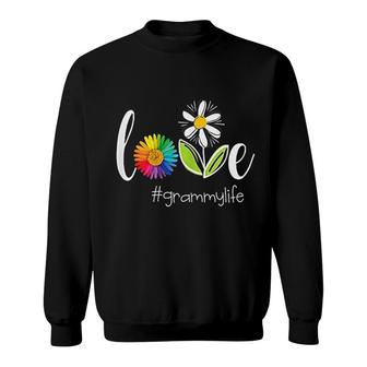 Love Grammy Life Flower Sweatshirt | Mazezy