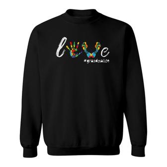 Love Grandma Life Grandmalife Mother Grandparent Sweatshirt | Mazezy