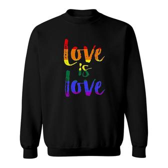 Love Is Love Gay Pride Cute Graphic Sweatshirt - Thegiftio UK
