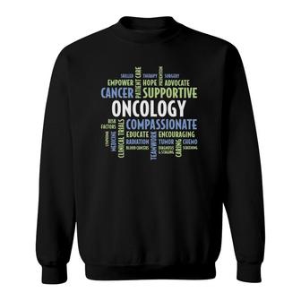Love Oncology Nurses, Doctors, Staff & Department Sweatshirt | Mazezy