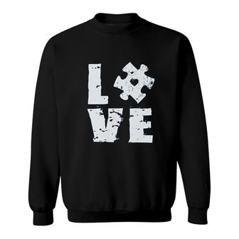 Love Puzzle Autism Sweatshirt | Mazezy