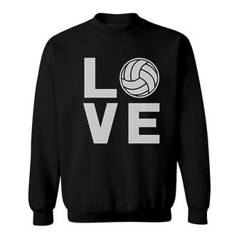 Love Volleyball Gift For Volleyball Fans Sweatshirt | Mazezy