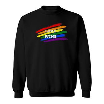 Love Wins Pride Unisex Sweatshirt | Mazezy