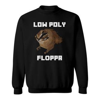 Low Poly Floppa Meme Big Floppa Meme Cat Sweatshirt | Mazezy