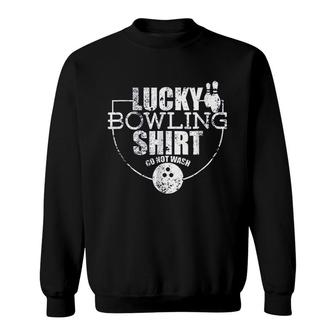 Lucky Bowling Funny Gift For Bowlers Sweatshirt | Mazezy