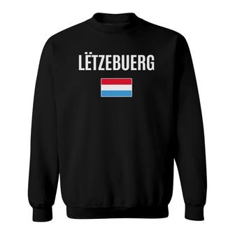 Luxembourg Flag Vintage Home Roots Sweatshirt | Mazezy