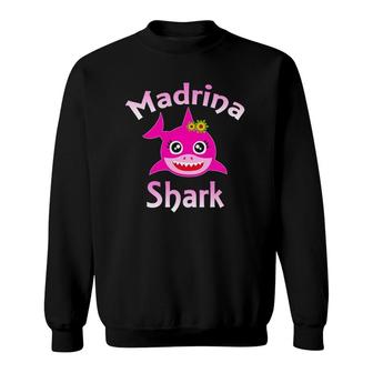 Madrina Shark Funny Spanish Godmother Gift Sweatshirt | Mazezy UK