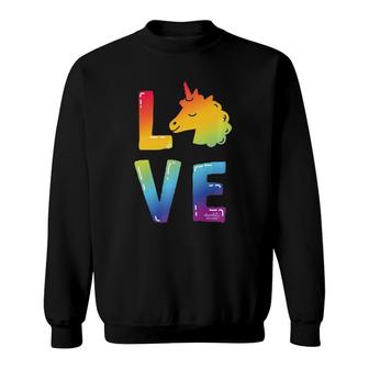 Magical Love Unicorn Sweatshirt | Mazezy