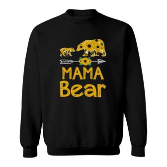 Mama Bear Baby Sunflower Arrow Mother’S Day Gift Sweatshirt | Mazezy